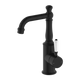 Nero York Basin Mixer White Porcelain Lever Matte Black