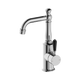 Nero York Basin Mixer With Black Porcelain Lever Chrome