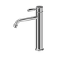 Nero York Straight Tall Basin Mixer With Metal Lever Chrome