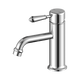 Nero York Straight Basin Mixer With Metal Lever Chrome