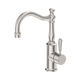 Nero York Basin Mixer Hook Spout With Metal Lever Brushed Nickel