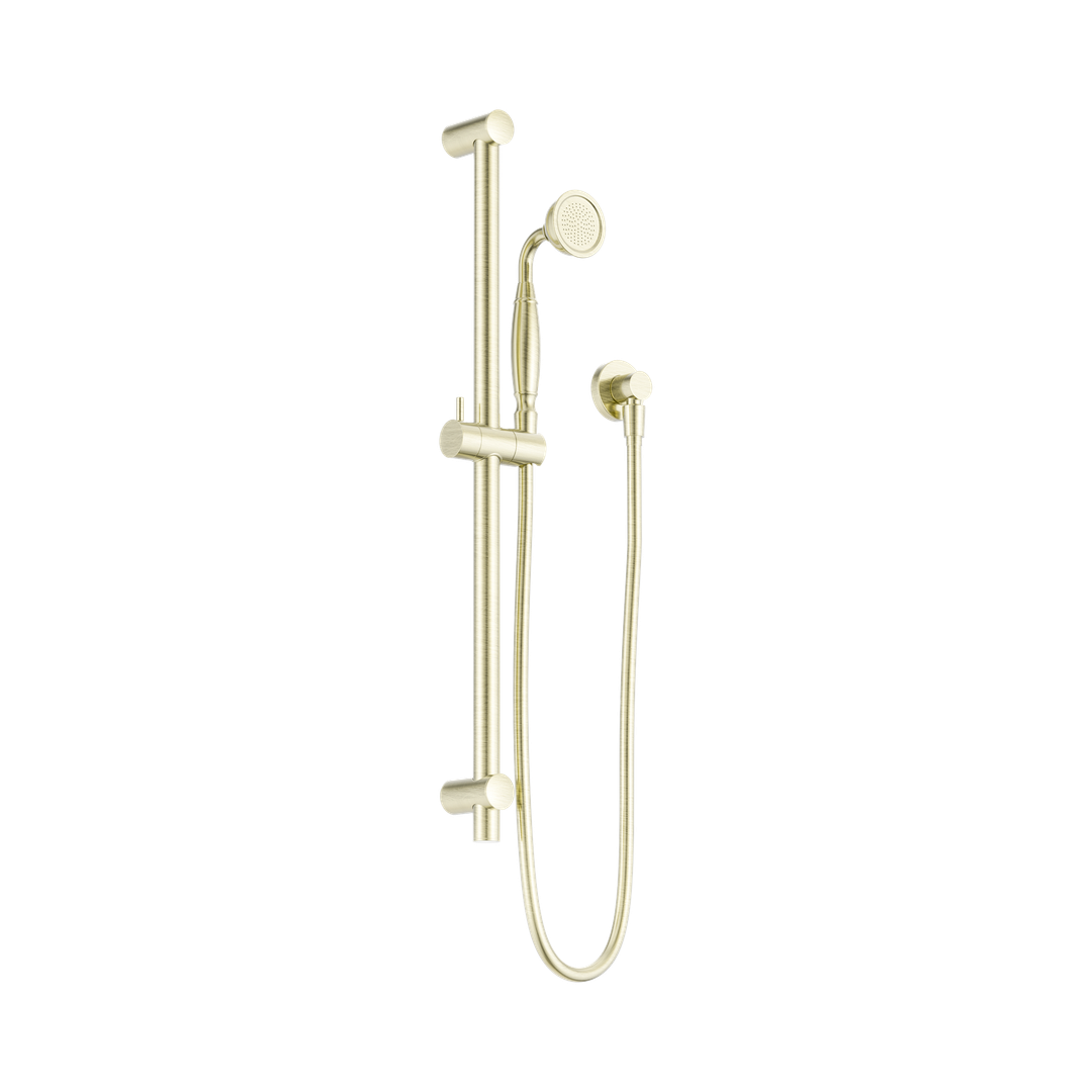 York Nero Shower Rail With Metal Hand Nero Shower - Agred Brass