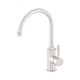 Nero York Kitchen Mixer Gooseneck Spout With Metal Lever Brushed Nickel