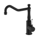 Nero York Kitchen Mixer Hook Spout With White Porcelain Lever Matte Black