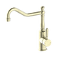 Nero York Kitchen Mixer Hook Spout With Metal Lever Aged Brass