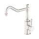 Nero York Kitchen Mixer Hook Spout With Metal Lever Brushed Nickel