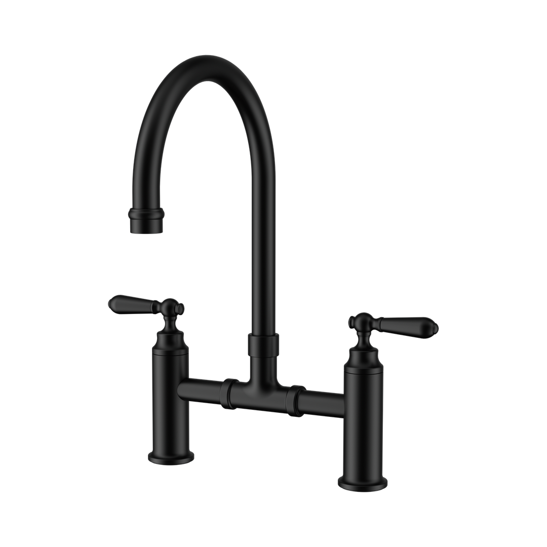 Nero York Bridge Kitchen Set Matte Black