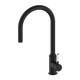 Nero York Pull Out Sink Mixer With Vegie Spray Function With White Porcelain Lever- Matte