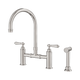 Nero York Bridge Kitchen Set With Hand Spray Brushed Nickel