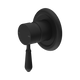 NERO YORK SHOWER MIXER WITH METAL LEVER MATTE BLACK