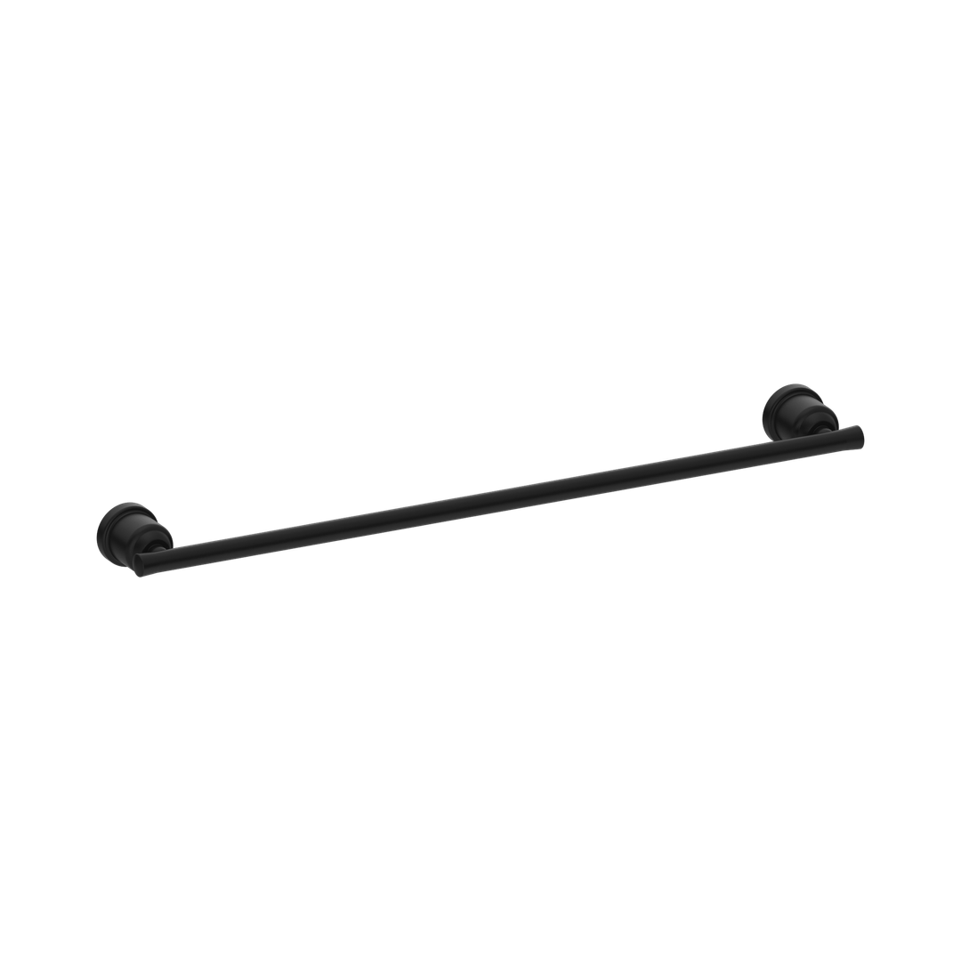 Nero York Single Towel Rail 600Mm Matte Black