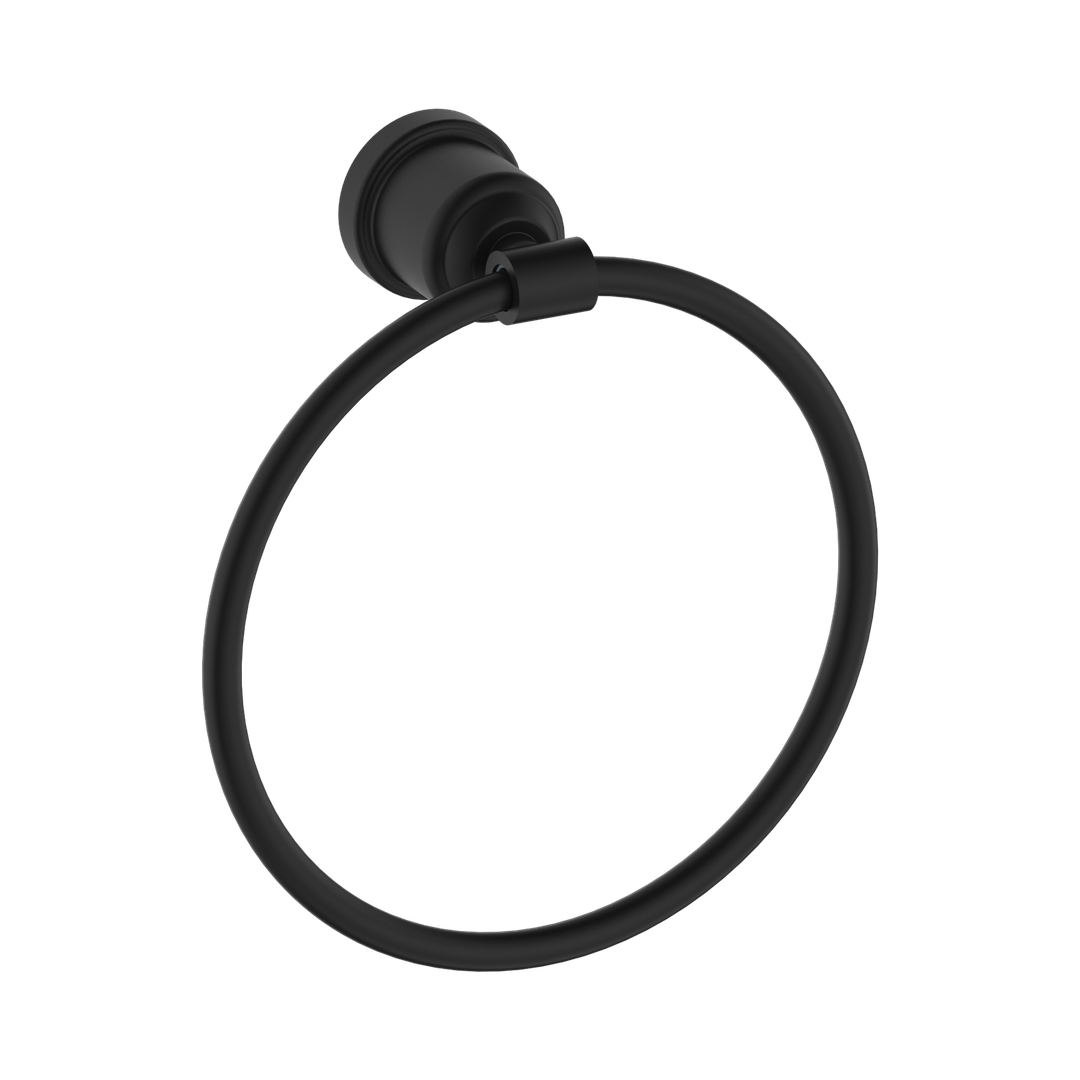 Nero York Towel Ring Matte Black