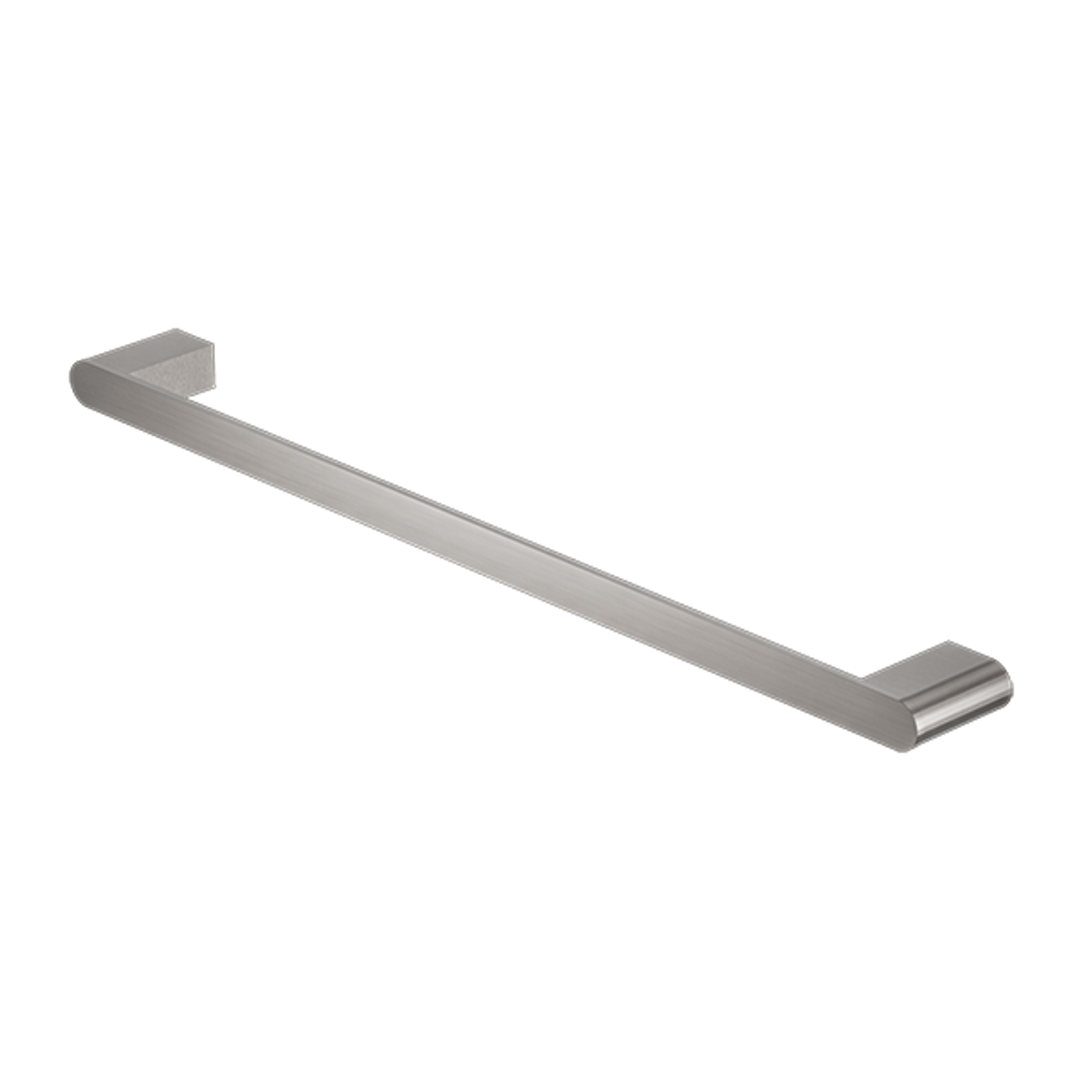 Bianca Single Towel Rail 600mm Brushed Nickel