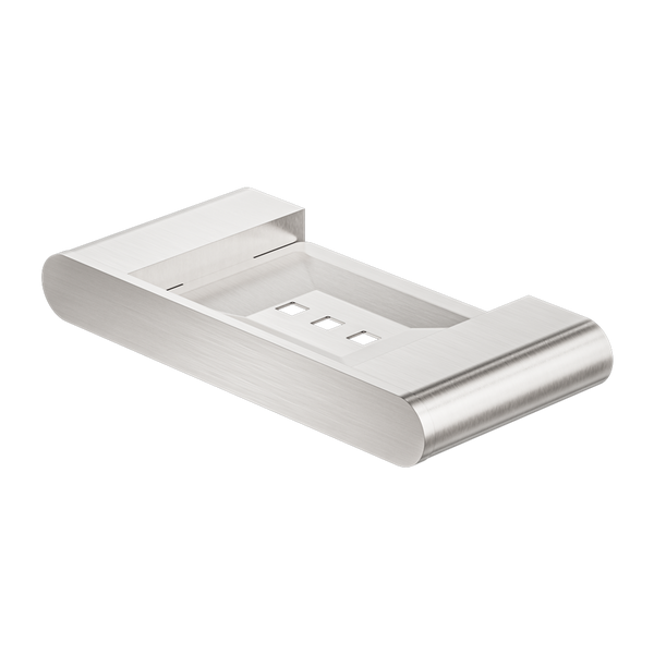 Nero Bianca Soap Dish Holder Brushed Nickel