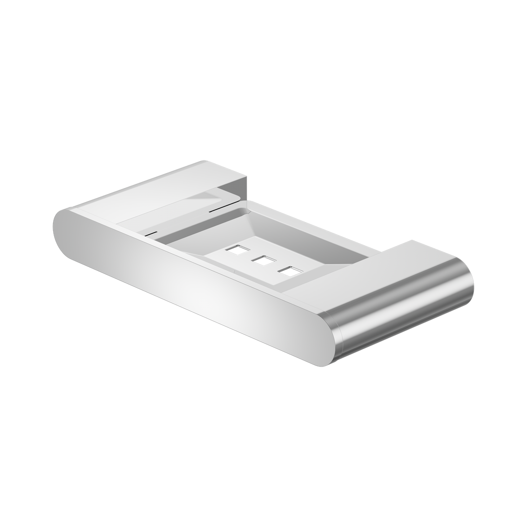 Nero Bianca Soap Dish Holder Chrome