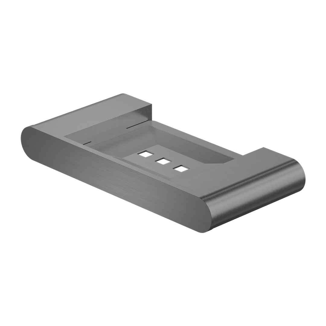 Bianca Soap Dish Holder Gun Metal Grey