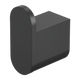 Nero Bianca Robe Hook Matt Black