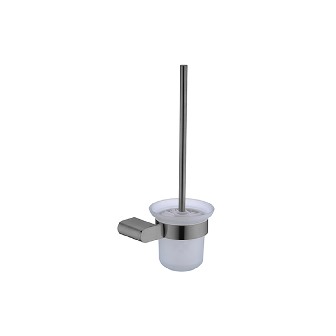 Nero Bianca Toilet Brush Holder - Gun Metal Grey