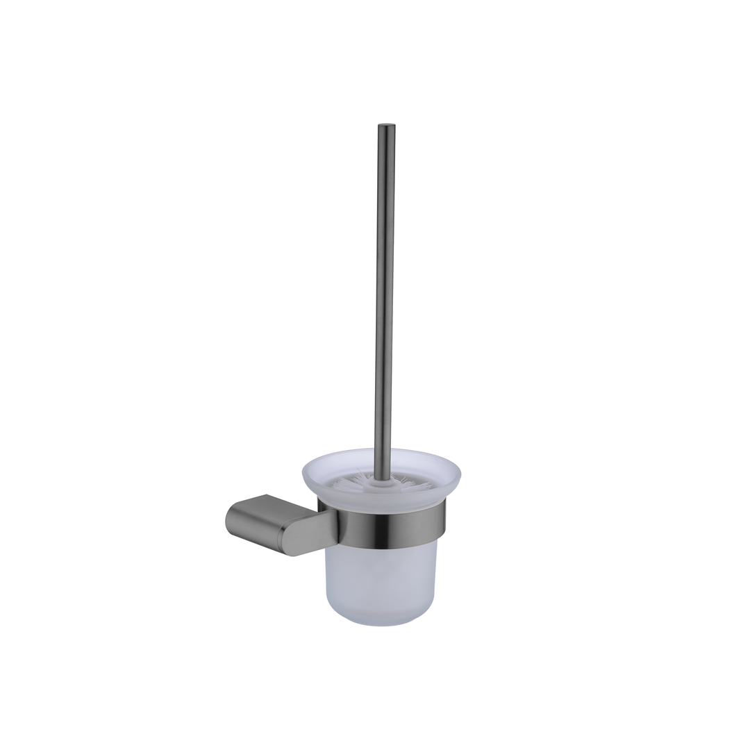 Nero Bianca Toilet Brush Holder - Gun Metal Grey