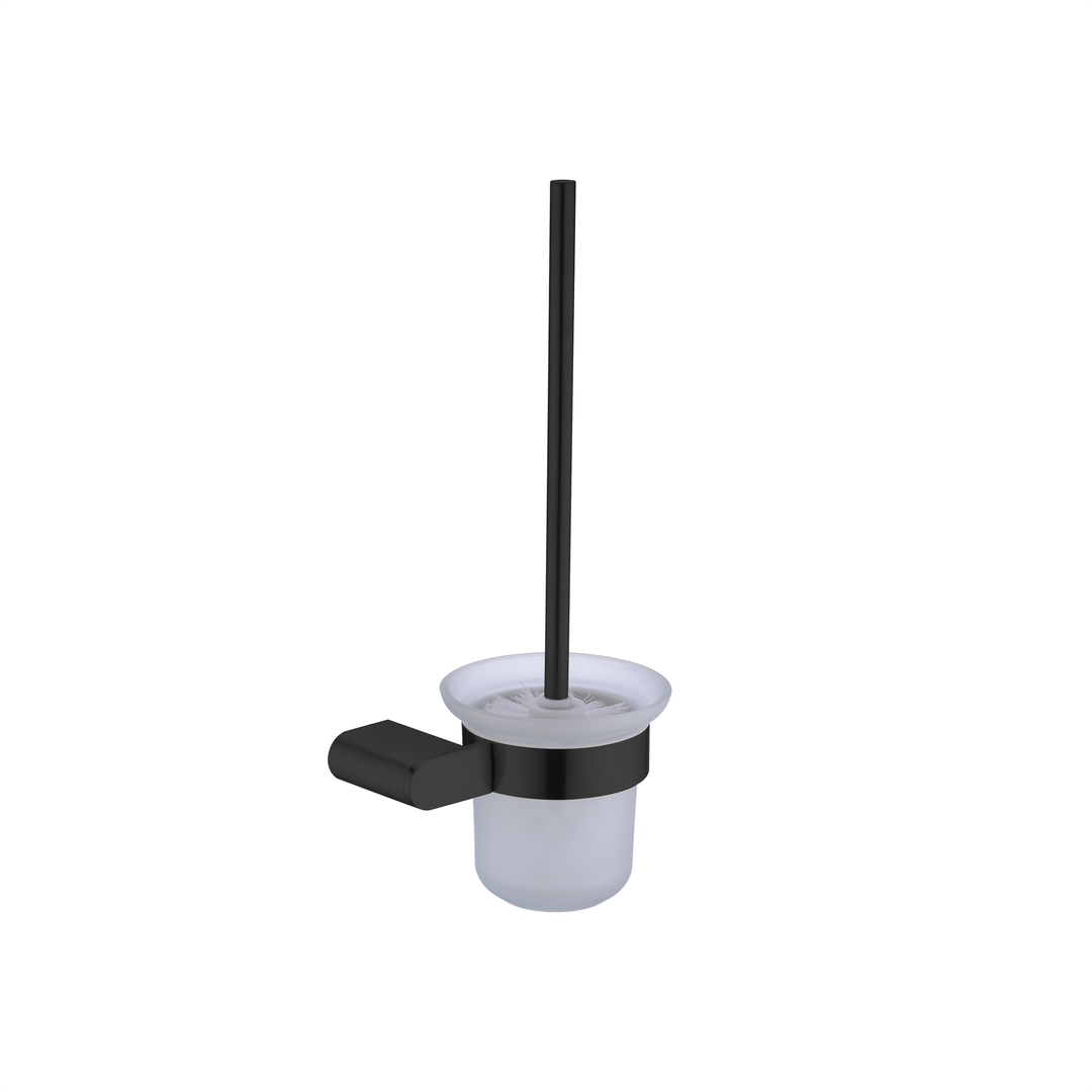 Nero Bianca Toilet Brush Holder - Matt Black