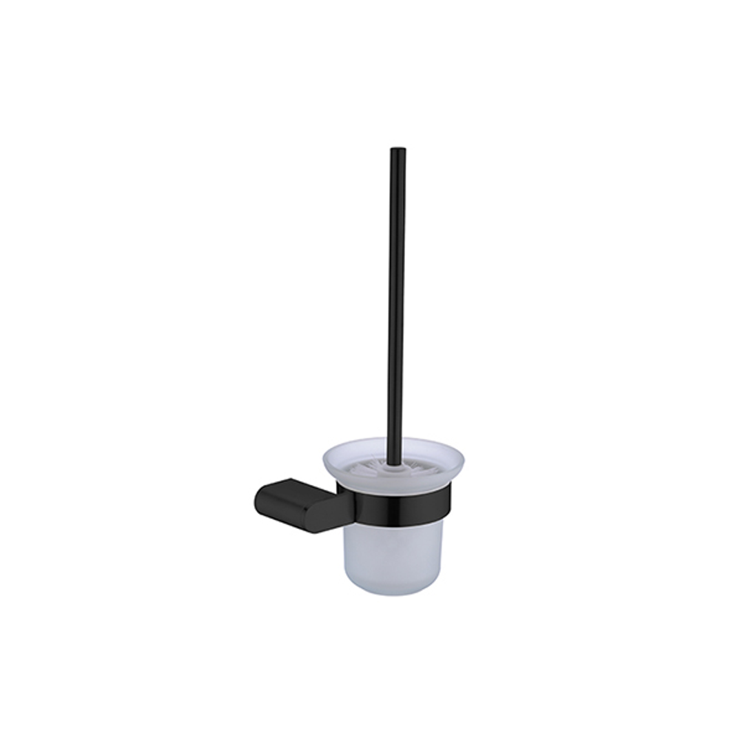 Nero Bianca Toilet Brush Holder - Matt Black