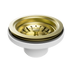 Nero Kitchen Sink Basket Waste Brushed Gold