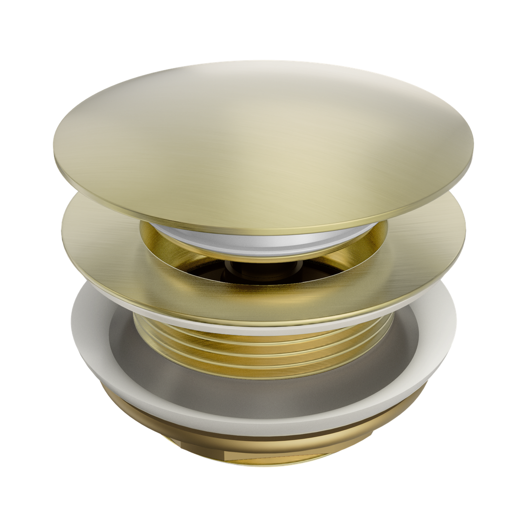 Nero Short Pop Up Bath Waste 40Mm Brushed Gold