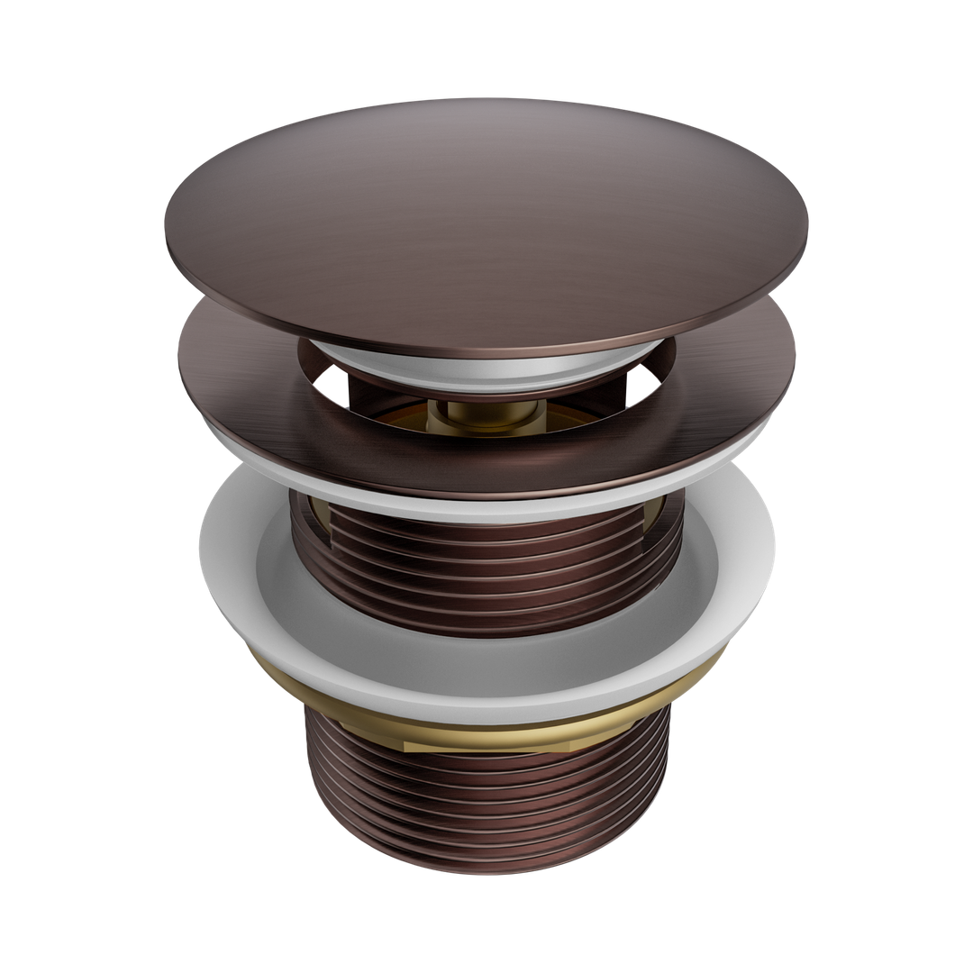 Nero Pop Up Bath Waste 40Mm With Overflow Brushed Bronze