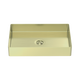 Nero Opal Rectangle Stainless Steel Basin Brushed Gold