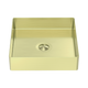 Nero Opal Square 400mm Stainless Steel Basin Brushed Gold