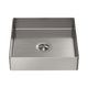 Nero Opal Square 400Mm Stainless Steel Basin Brushed Nickel