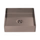 Nero Opal Square 400Mm Stainless Steel Basin Brushed Bronze