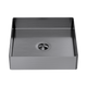 Nero Opal Square 400Mm Stainless Steel Basin Graphite