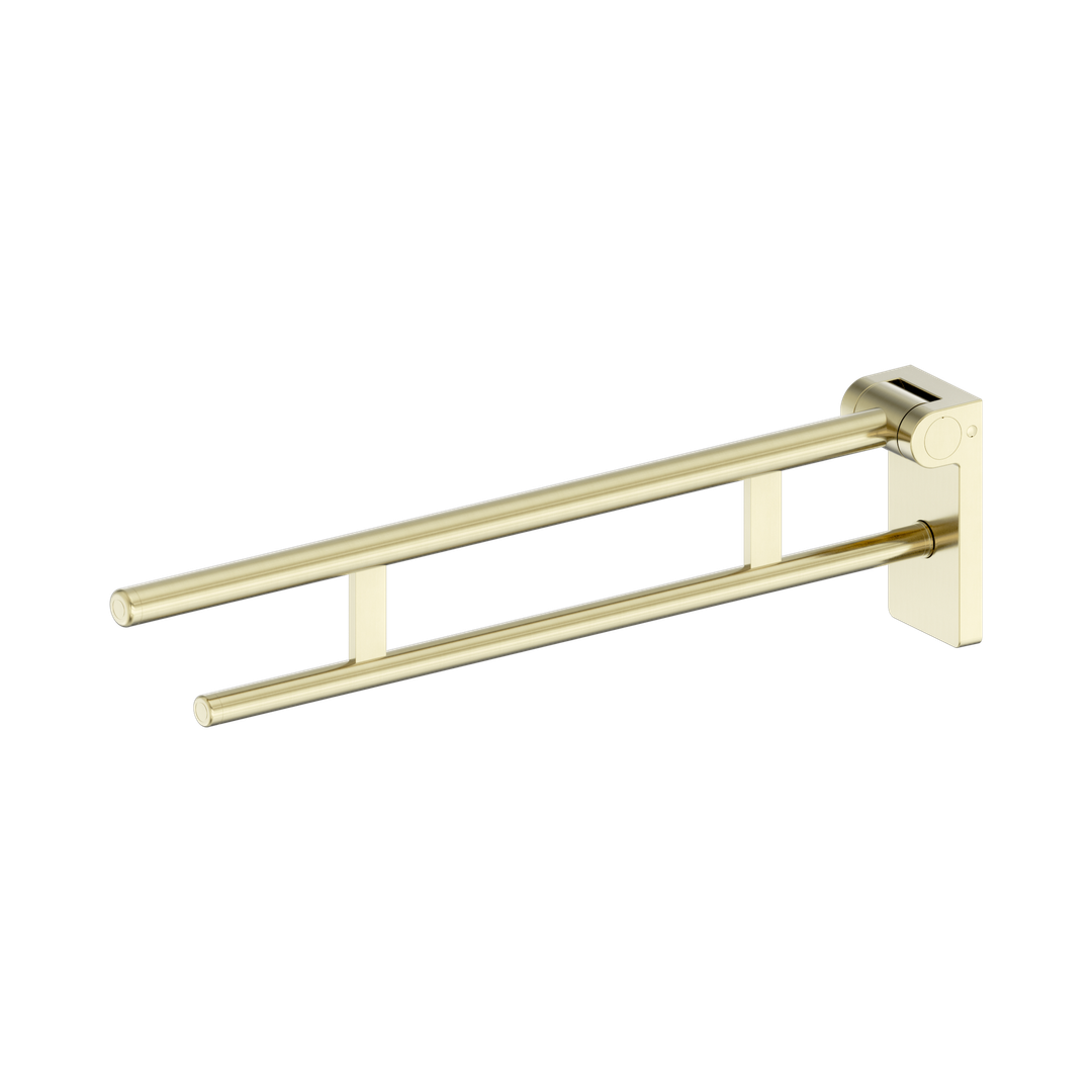 Nero Mecca Care Foldable Toilet Support Arm Brushed Gold
