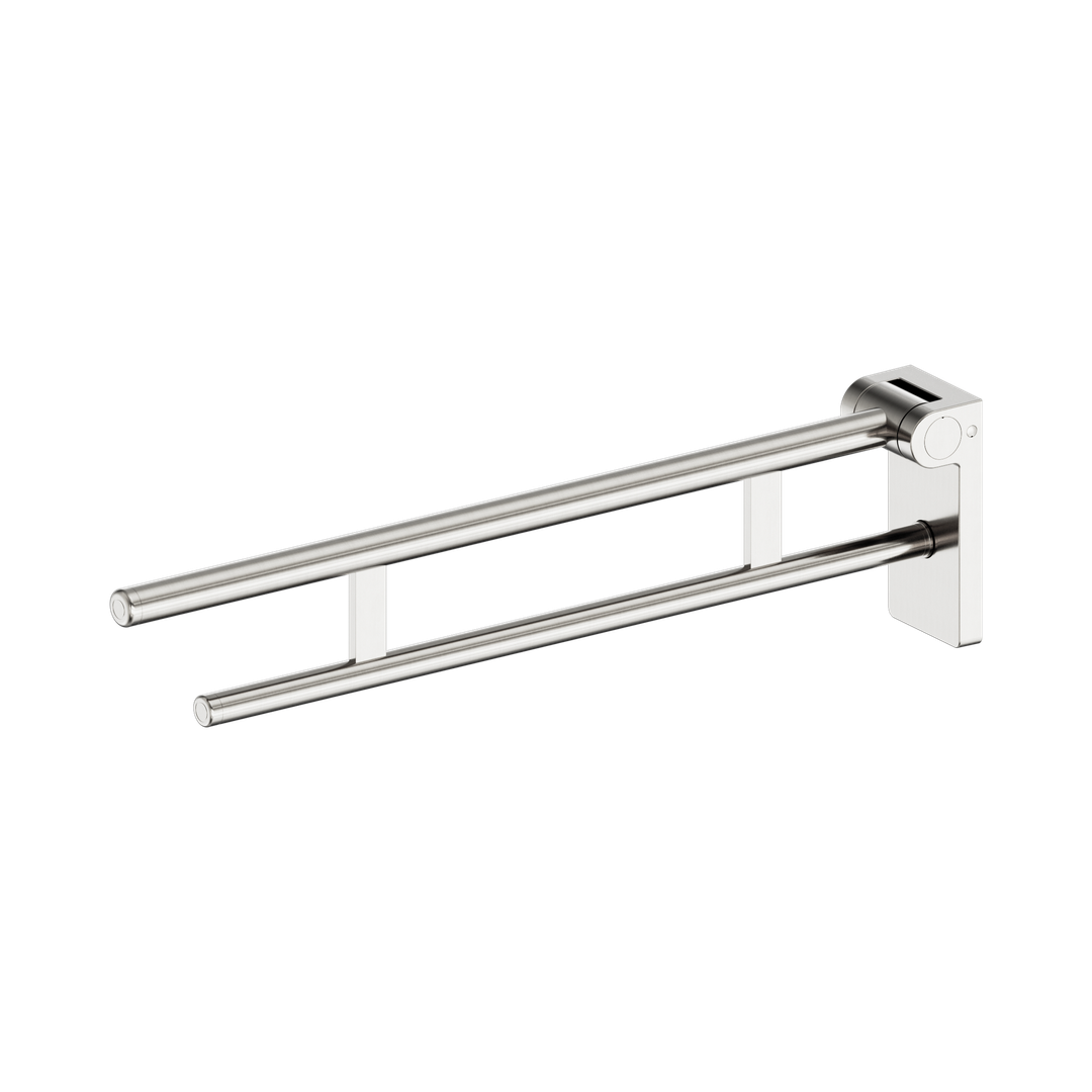 Nero Mecca Care Foldable Toilet Support Arm Brushed Nickel