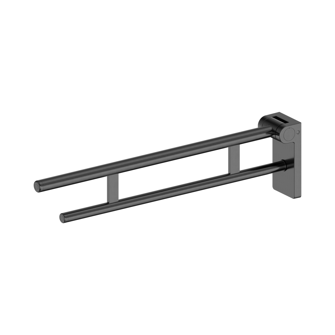 Nero Mecca Care Foldable Toilet Support Arm Gun Metal