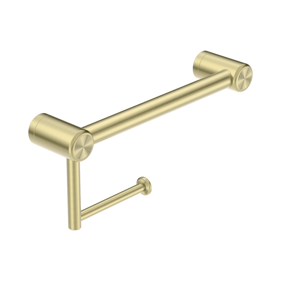 Nero Mecca Care 25Mm Toilet Roll Rail 300Mm Brushed Gold