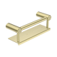Nero Mecca Care 25mm Grab Rail With Shelf 300mm Brushed Gold