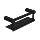 Nero Mecca Care 25mm Grab Rail With Shelf 300mm Matte Black