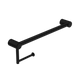 Nero Mecca Care Matte Black 25mm Toilet Roll Rail 450mm