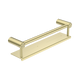 Nero Mecca Care 25mm Grab Rail With Shelf 450mm Brushed Gold
