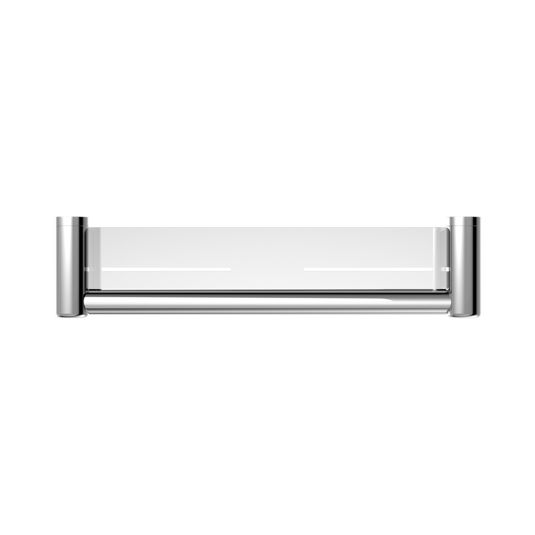 Nero Mecca Care 25mm Grab Rail With Shelf 450mm Chrome