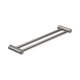 Nero Mecca Care 25Mm Double Towel Grab Rail 600Mm Brushed Nickel