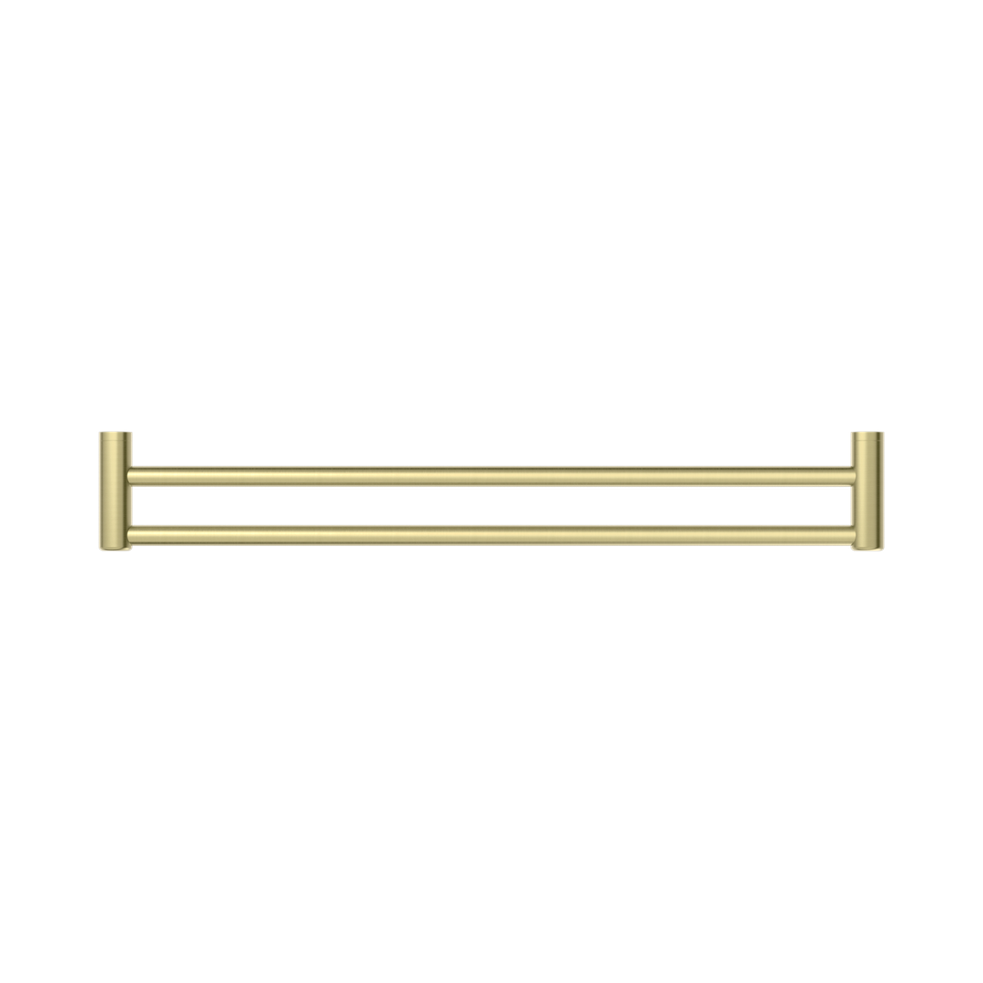 Nero Mecca Care 25Mm Double Towel Grab Rail 900Mm Brushed Gold