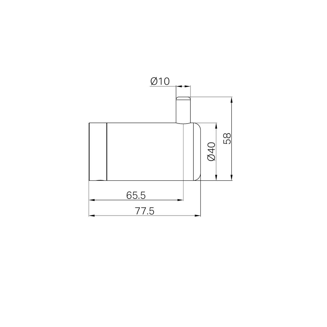 Nero Mecca Care 25Mm Wall Hook Brushed Nickel