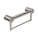 Nero Mecca Care 32Mm Grab Rail With Towel Holder 300Mm Brushed Nickel