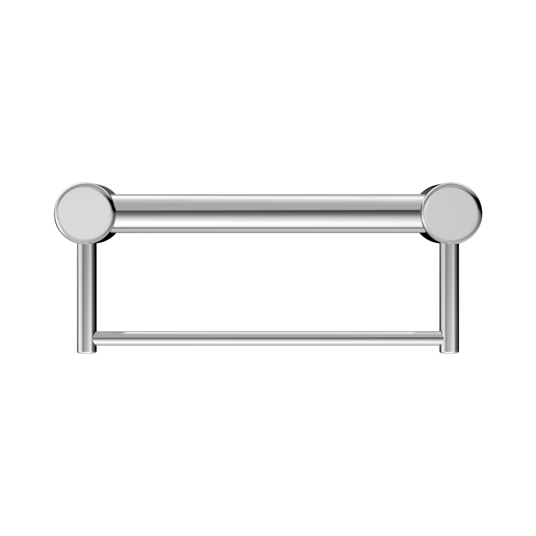 Nero Mecca Care 32Mm Grab Rail With Towel Holder 300Mm Chrome
