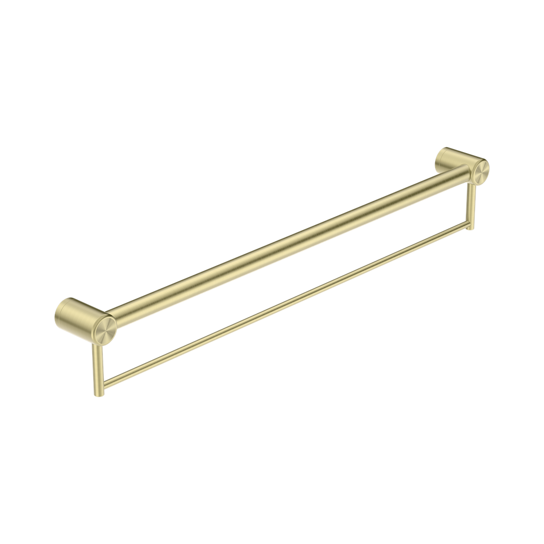 Nero Mecca Care 32Mm Grab Rail With Towel Holder 900Mm Brushed Gold