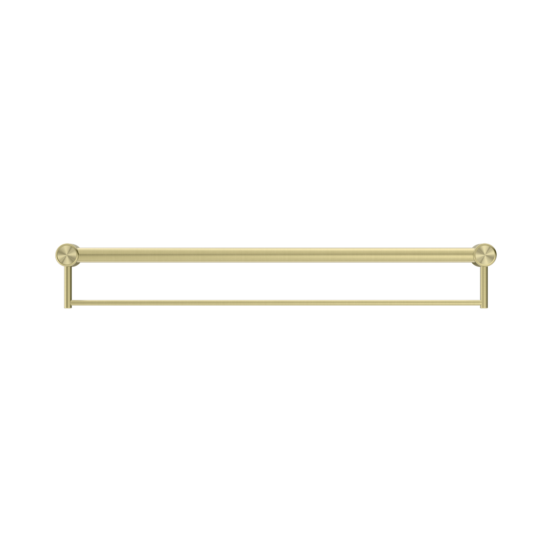Nero Mecca Care 32Mm Grab Rail With Towel Holder 900Mm Brushed Gold