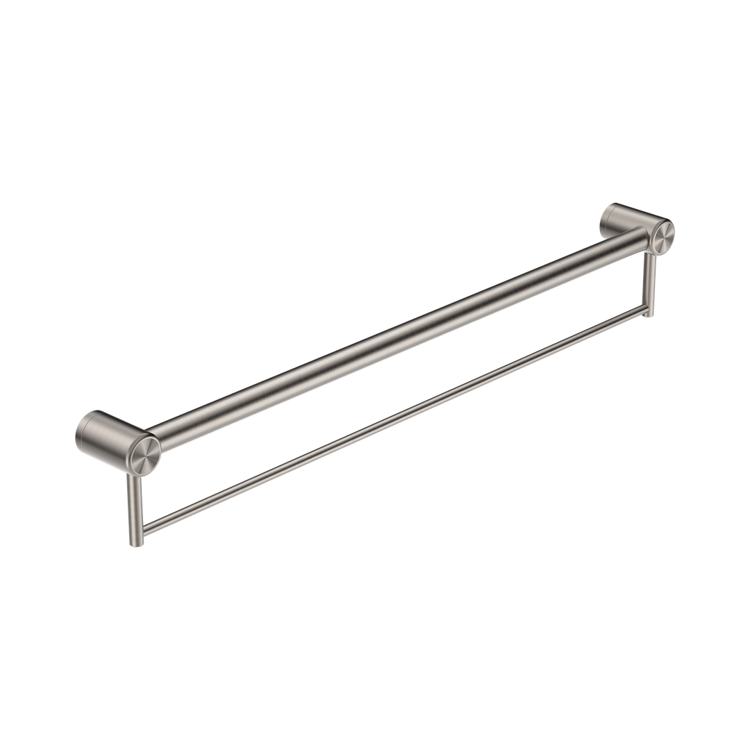 Nero Mecca Care 32Mm Grab Rail With Towel Holder 900Mm Brushed Nickel